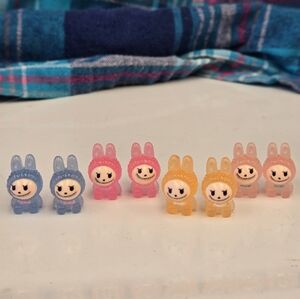 4 Sets Labubu Rabbit Stud Earrings
